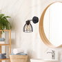 Opviq Kemah - N-1238 Lámpara de pared de cuerpo metálico Negro y Bronce